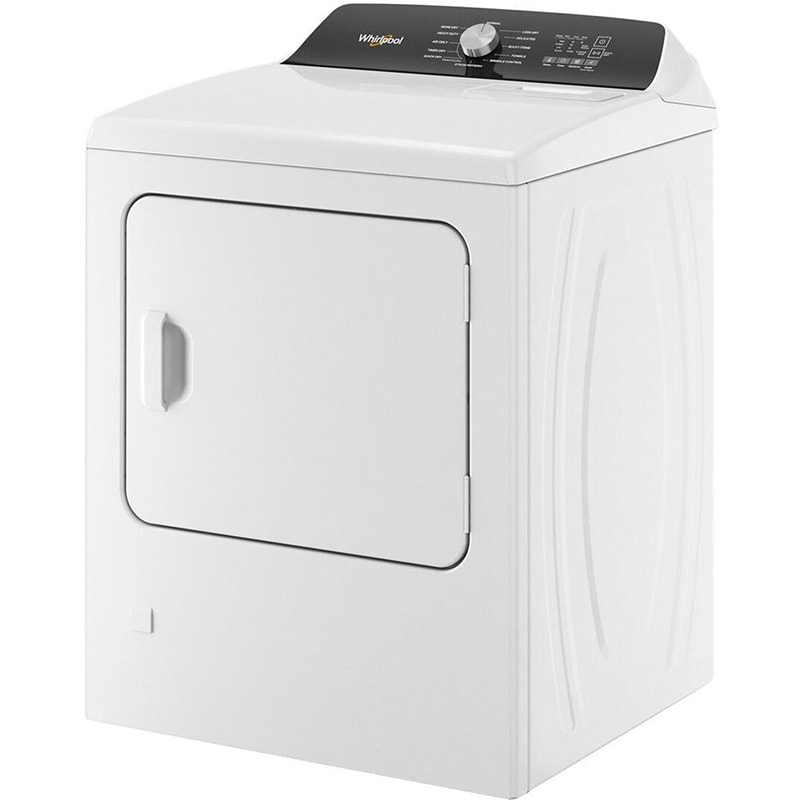 Whirlpool 29 in. 7.0 cu. ft. Gas Dryer with Moisture Sensing Dryer & Steam Cycle - White, , hires