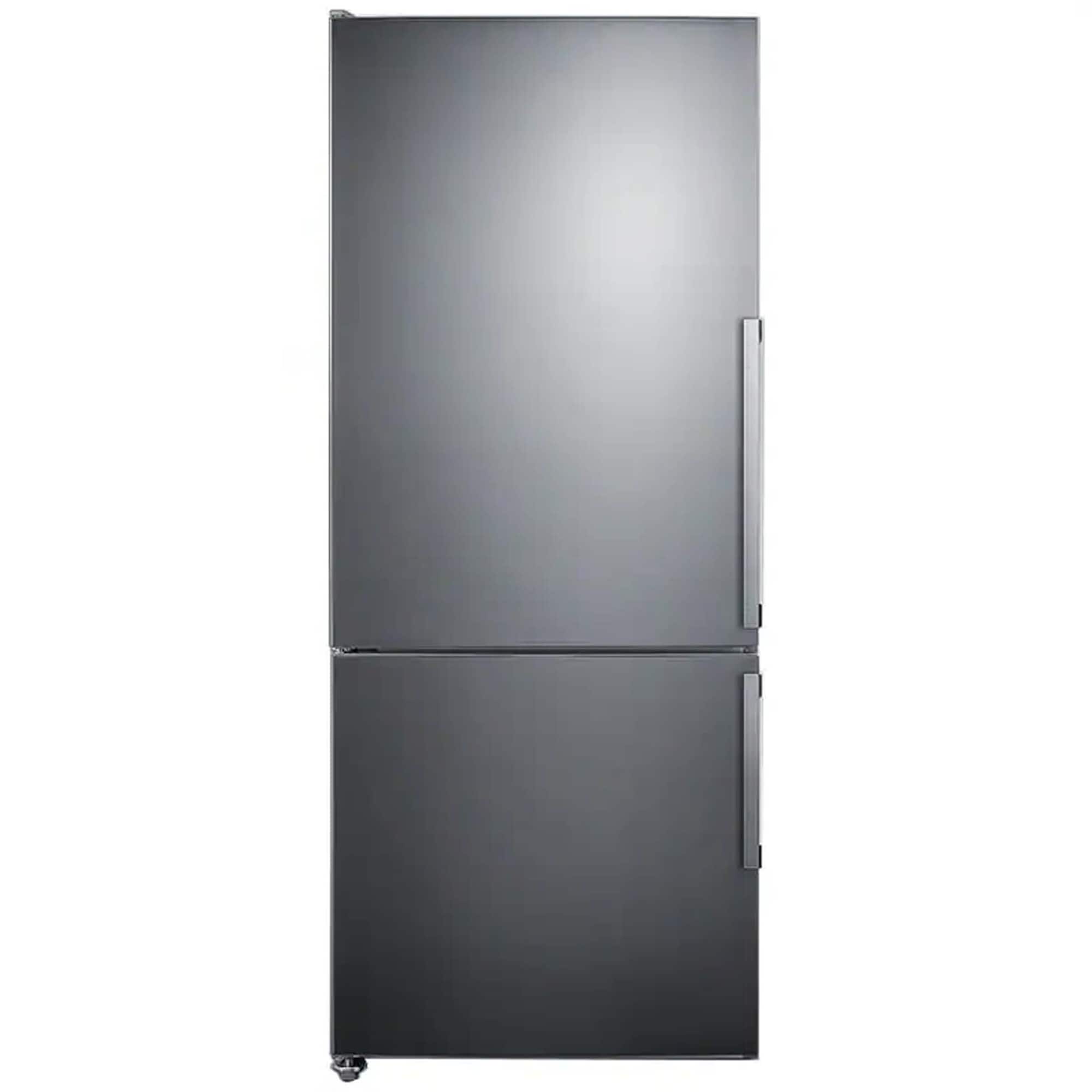 Summit Thin Line Series 28 in. 13.8 cu. ft. Counter Depth Left-Hinged Bottom Freezer Refrigerator with Ice Maker - Stainless Steel, , hires
