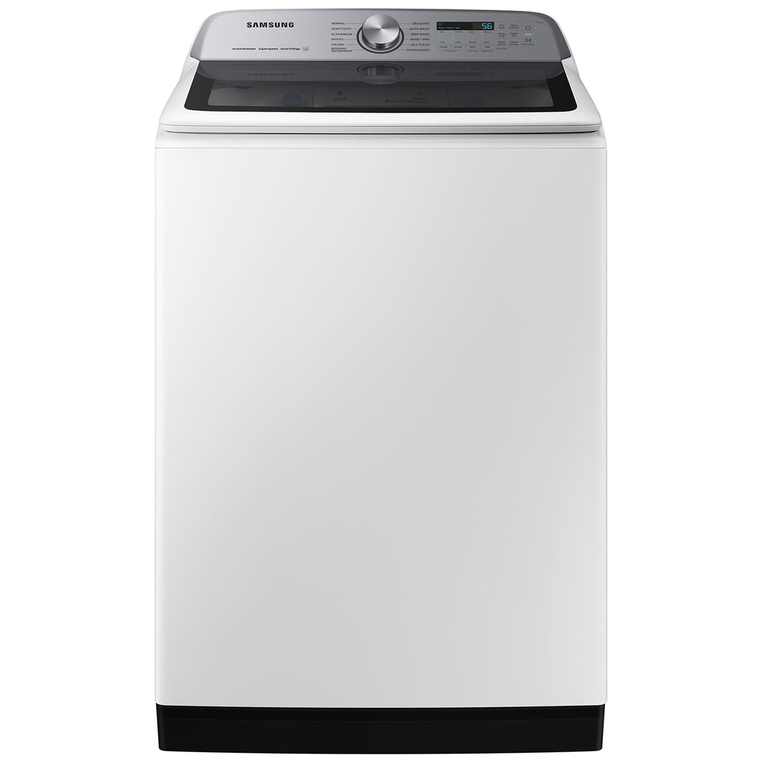 Samsung 27 in. 5.5 cu. ft. Smart Top Load Washer with Super Speed Wash - White, White, hires