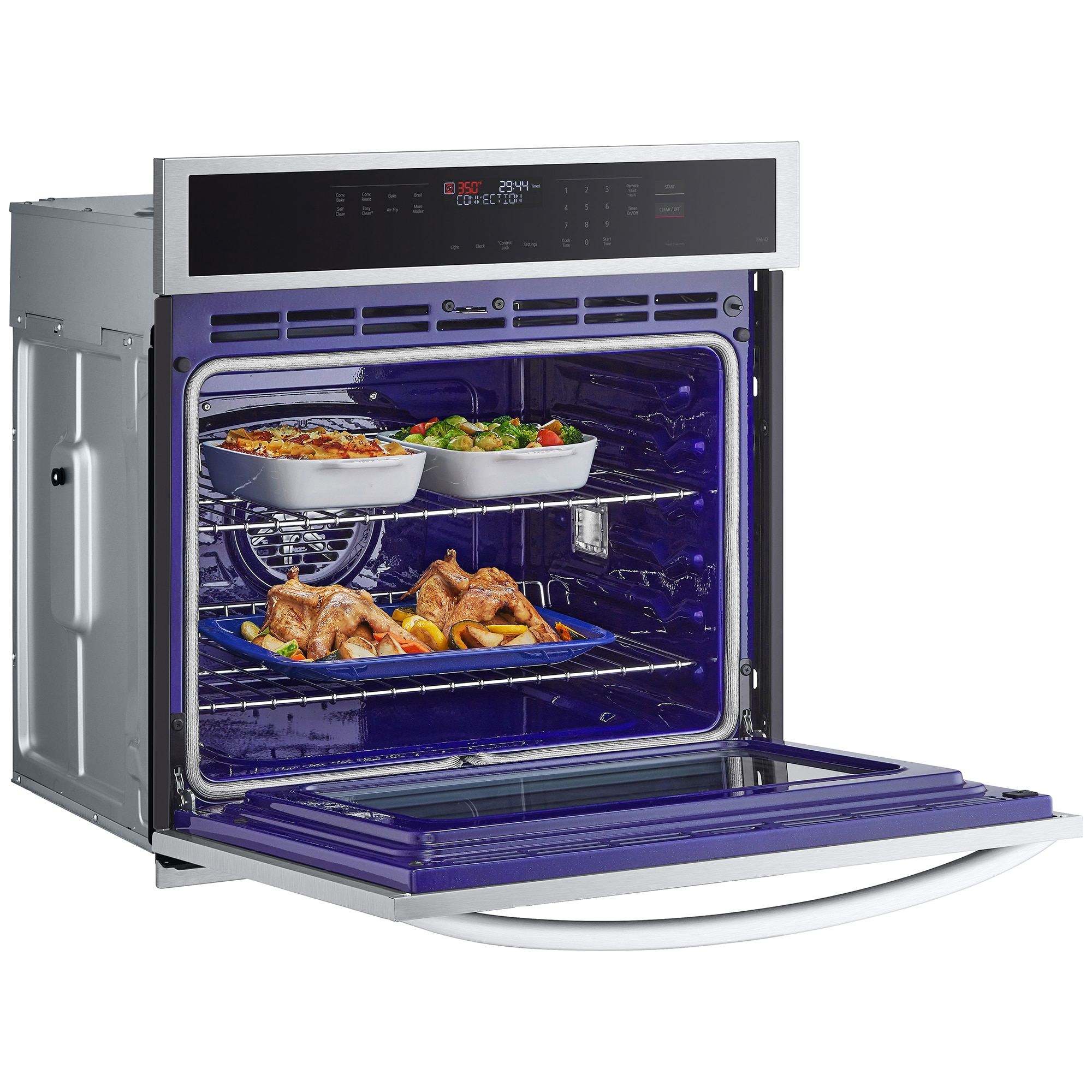 LG 30 in. 4.7 cu. ft. Smart Electric Single Wall Oven with Standard Convection - PrintProof Stainless Steel, , hires