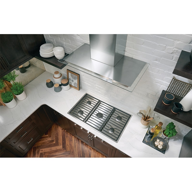 Wolf 36 in. Convertible Chimney Style Range Hood with 3 Fan Speeds & 2 LED Lights - Stainless Steel, , hires