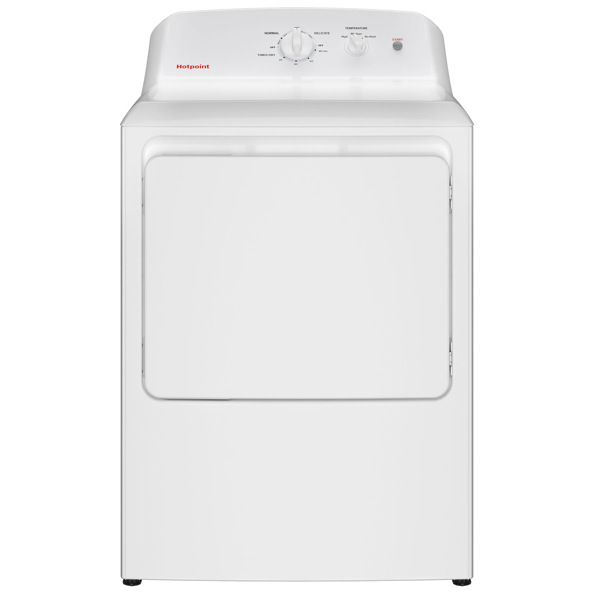 Hotpoint 27 in. 6.2 cu. ft. Electric Dryer with Up To 120 ft. Venting & Shallow Depth - White, , hires