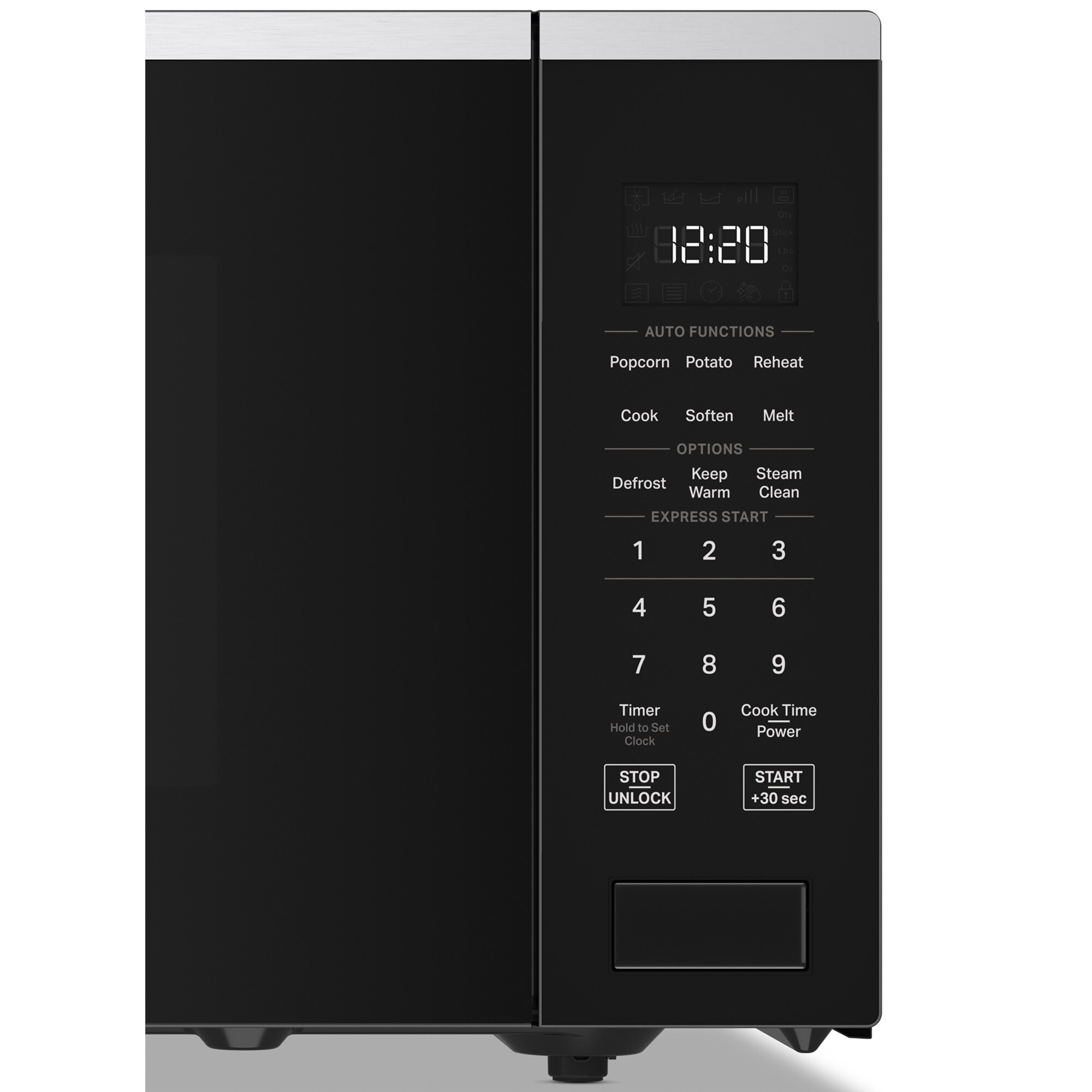 Whirlpool 22 in. 1.6 cu. ft. 1200W Countertop Microwave with Sensor Cooking - Fingerprint Resistant Stainless Steel, , hires