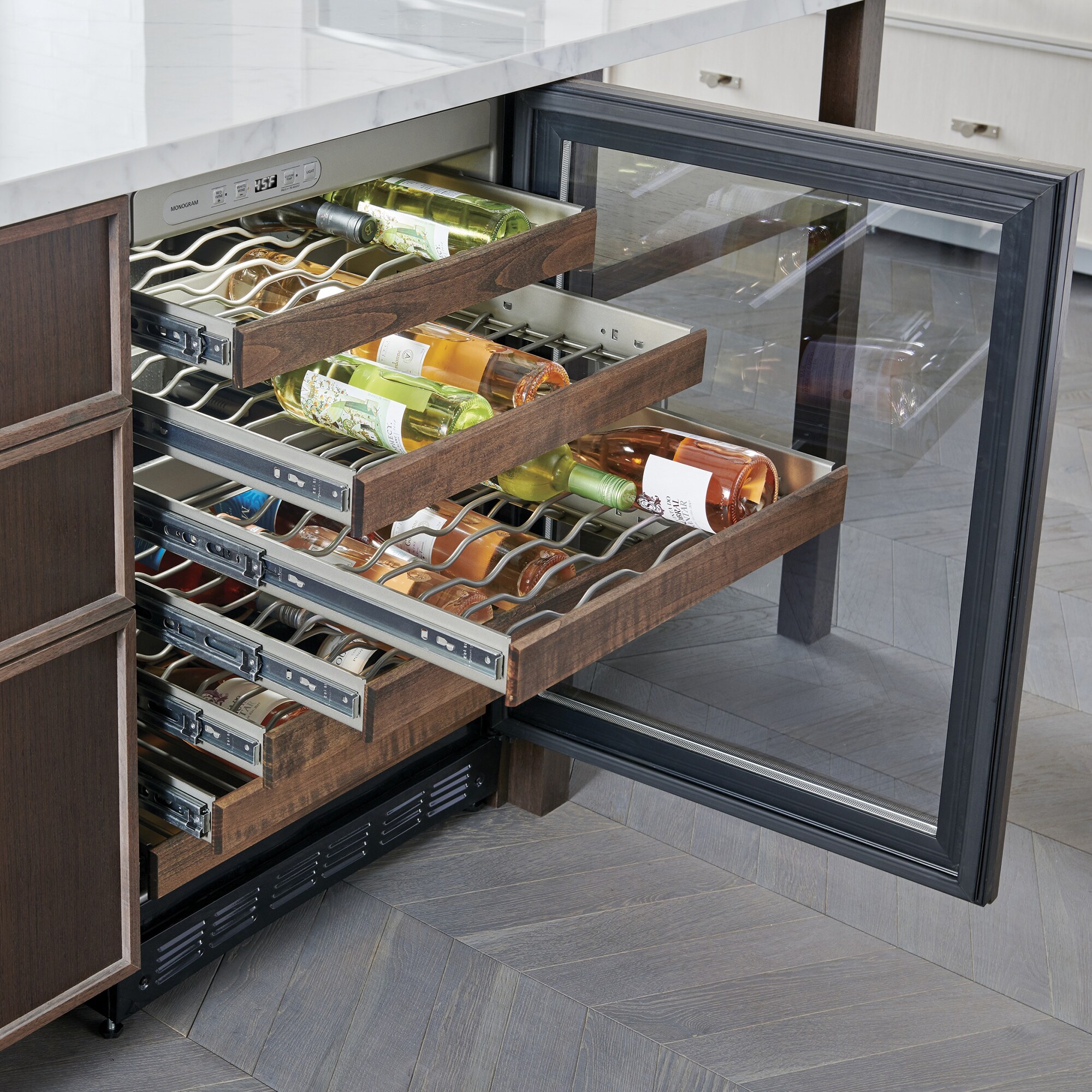 Monogram 24 in. Undercounter Wine Cooler with Single Zone & 57 Bottle