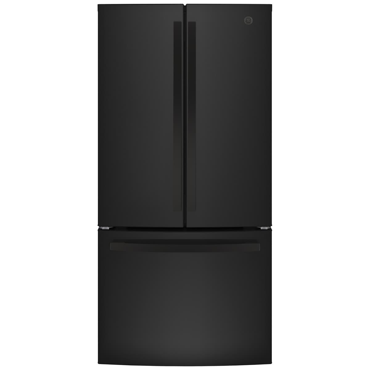 GE 33 in. 24.7 cu. ft. French Door Refrigerator with Internal Water Dispenser - Black on Black, Black on Black, hires