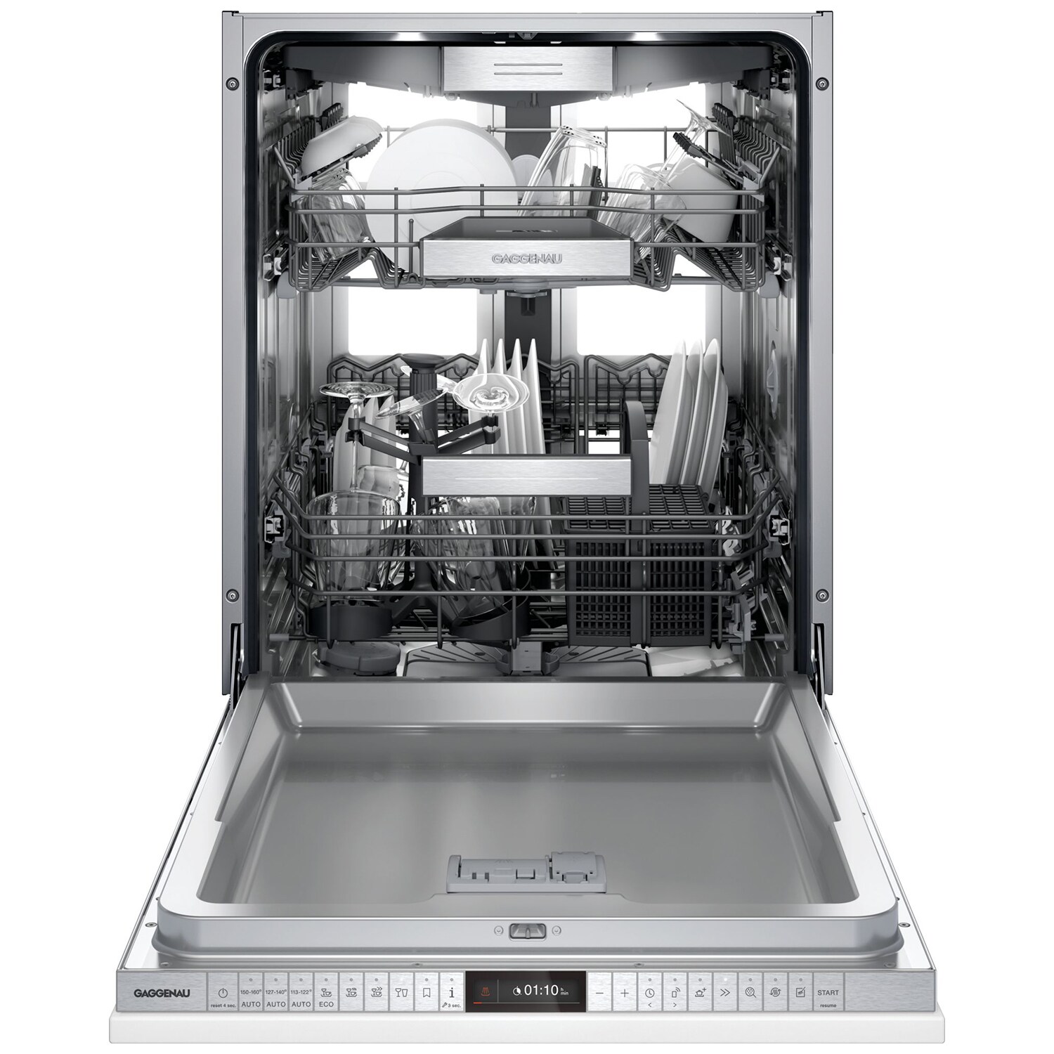 Gaggenau 400 Series 24 in. Top Control Smart Dishwasher with 42 dBa Sound Level & 3rd-Rack - Custom Panel Ready, , hires