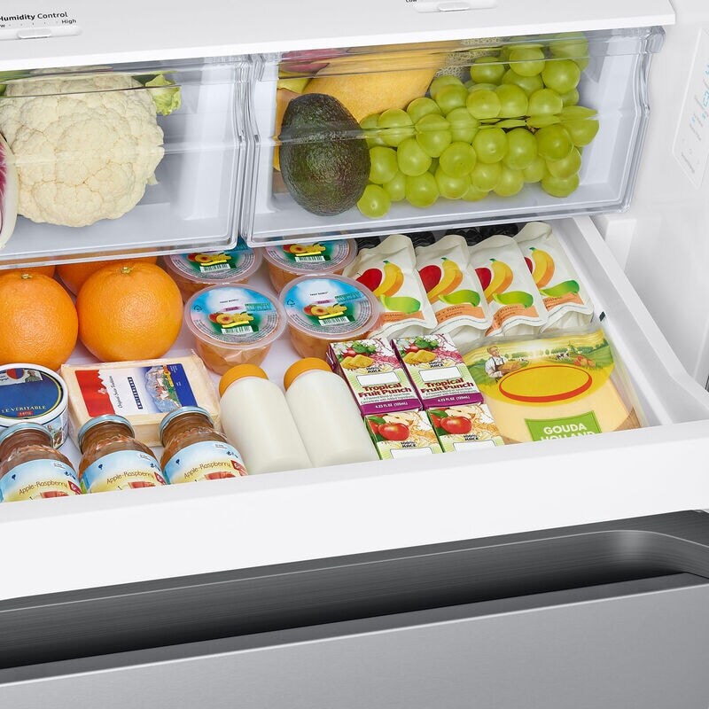 Samsung 30 in. 22 cu. ft. Smart French Door Refrigerator with Water Dispenser - Fingerprint Resistant Stainless Steel, Fingerprint Resistant Stainless, hires