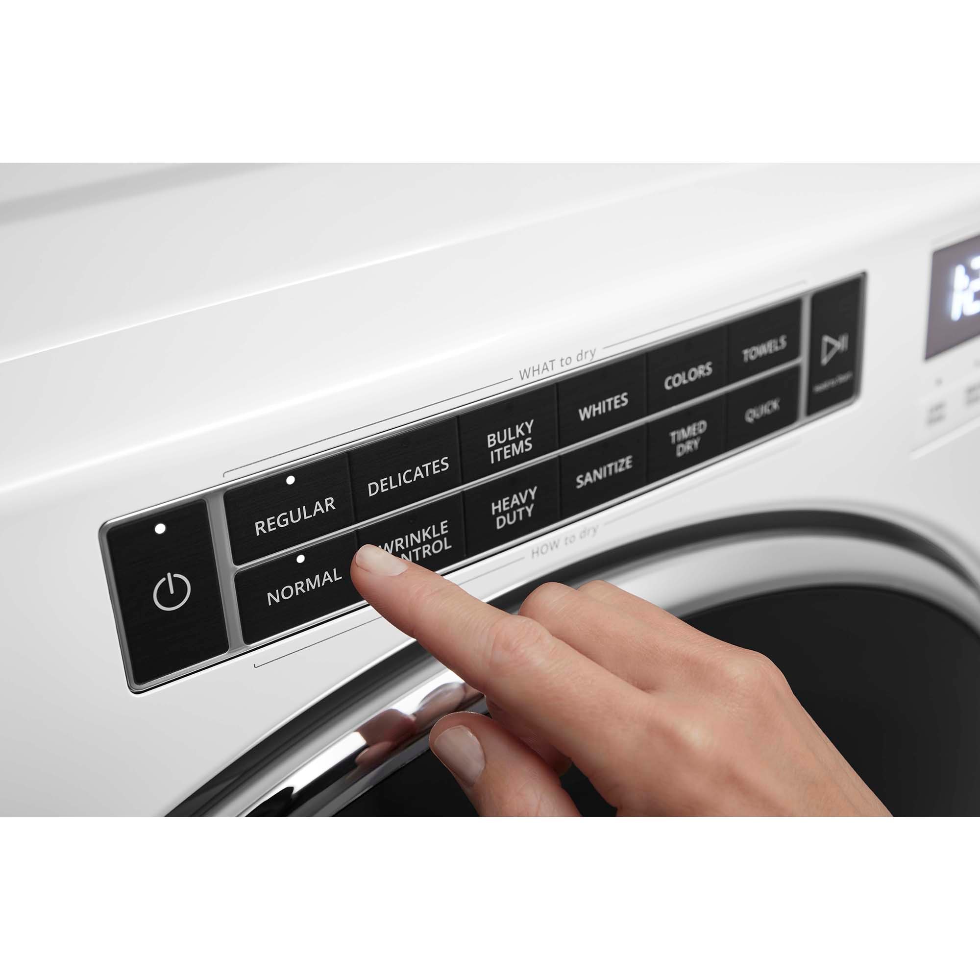 Whirlpool 27 in. 7.4 cu. ft. Stackable Gas Dryer with Sensor Dry, Sanitize & Steam Cycle - White, , hires