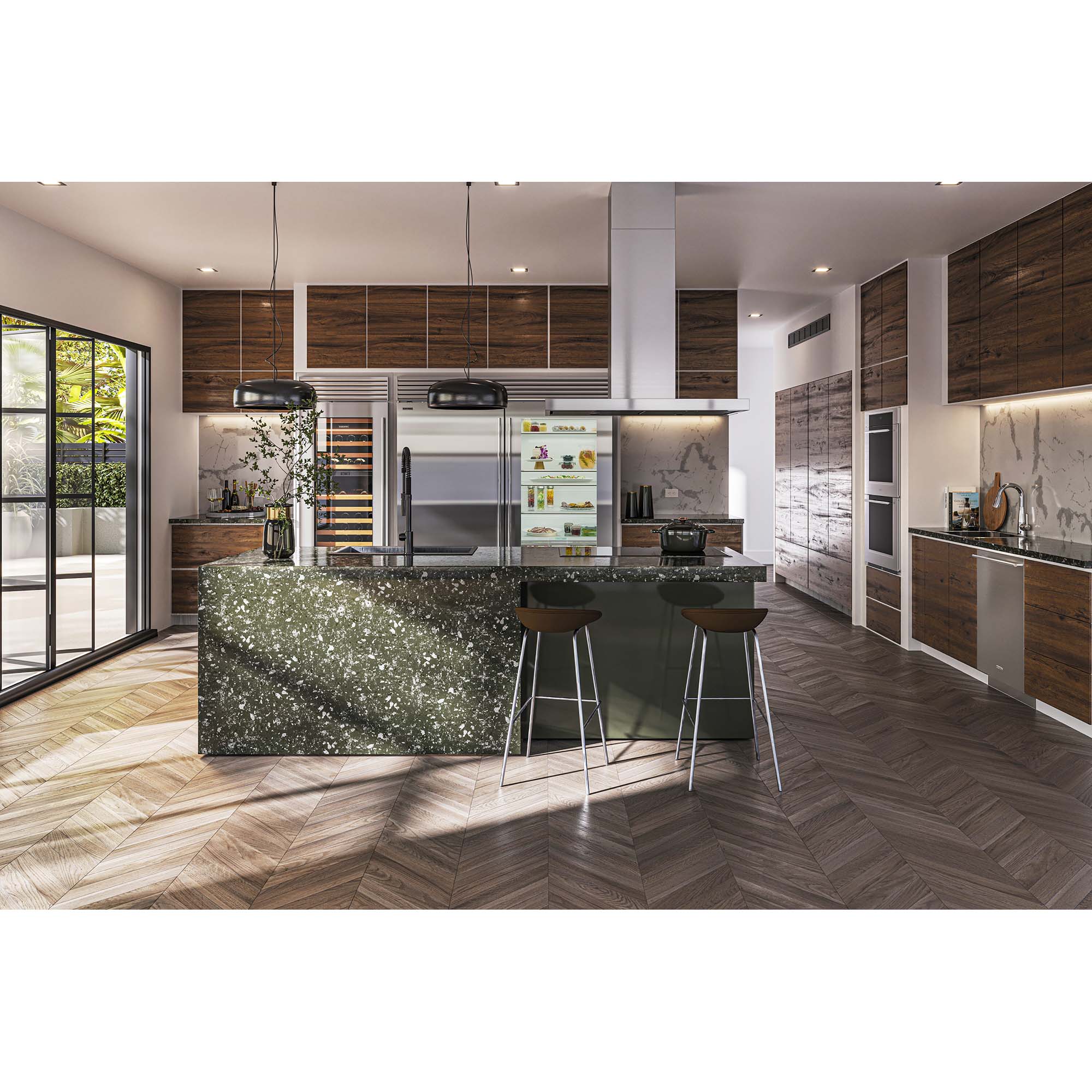 Sub-Zero 36 in. 20.6 cu. ft. Built-in Smart Triple-Drawers Upright Freezer with Ice-Maker & Adjustable Shelves - Stainless Steel, , hires