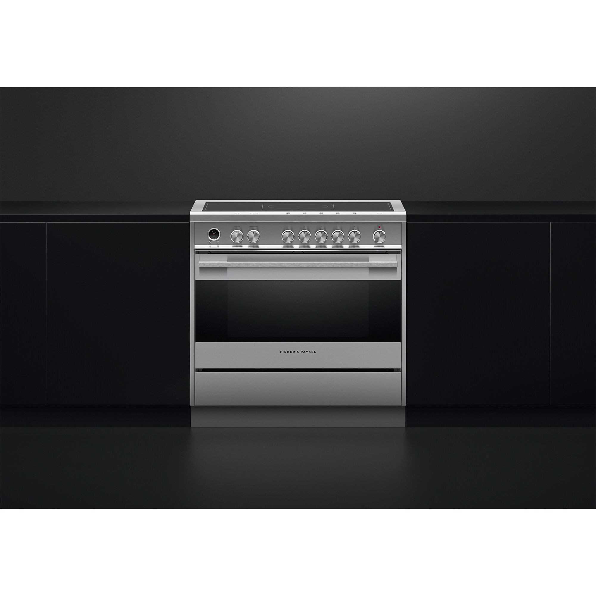 Fisher & Paykel Contemporary Series 36" Freestanding Electric Range with 5 Smoothtop Burners, 4.