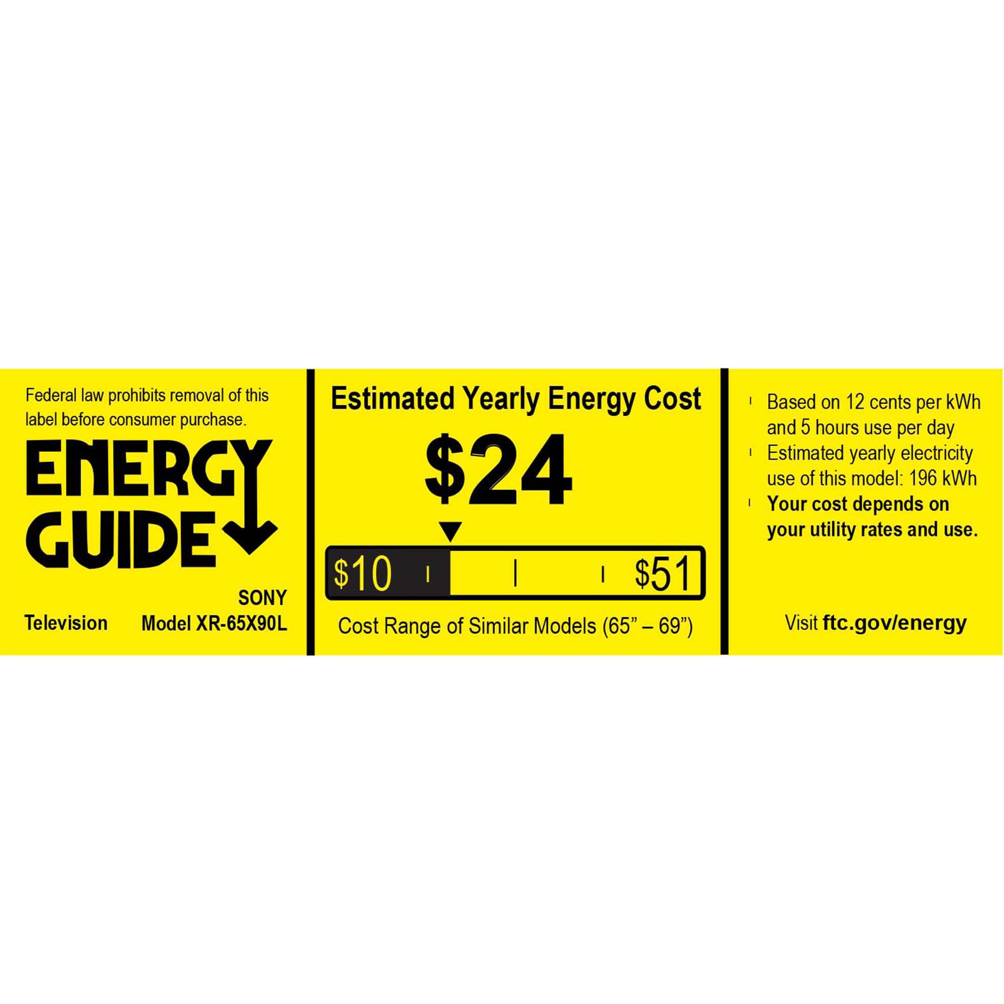 Sony - 65" Class Bravia XR X90L Series LED 4K UHD Smart Google TV, , hires