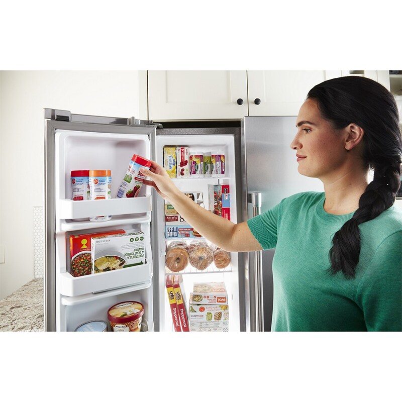 Maytag 36 in. 24.9 cu. ft. Side by Side Refrigerator - Fingerprint Resistant Stainless Steel, , hires