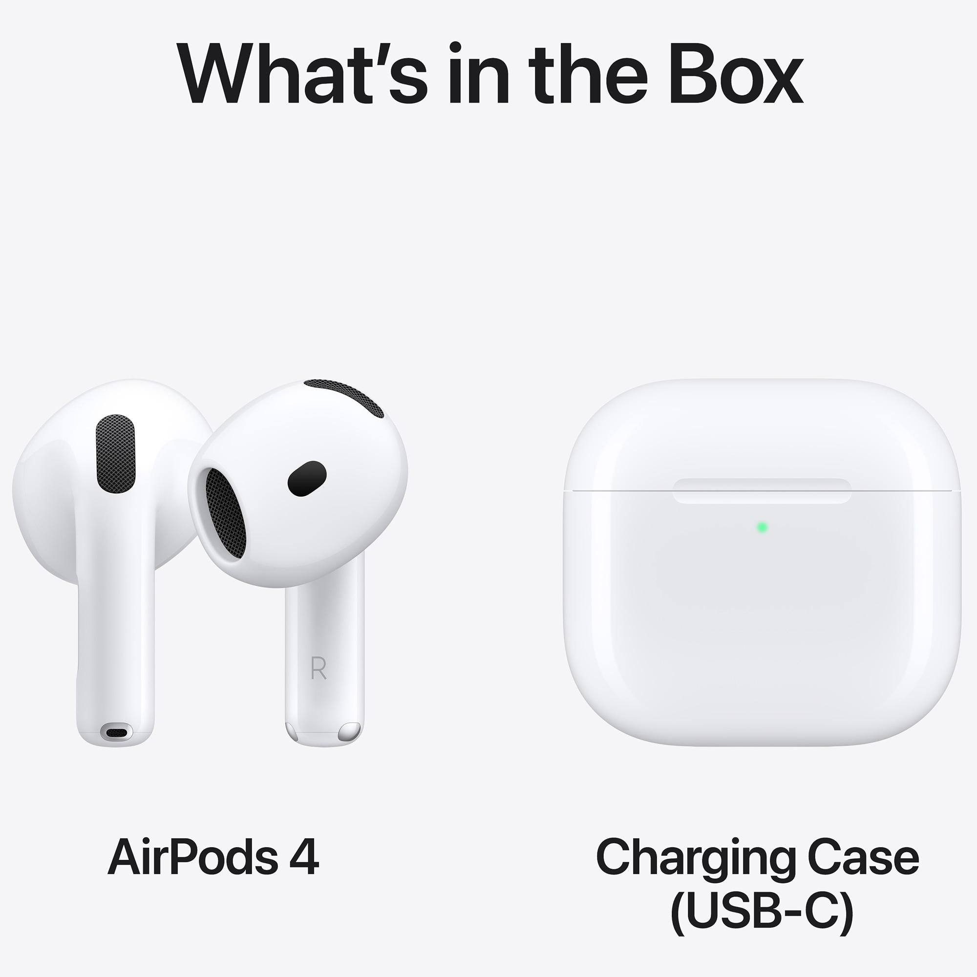 Apple - AirPods 4 - White, , hires