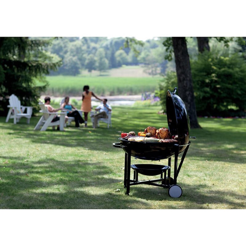 Weber Ranch Kettle 37 in. Charcoal Grill - Black, , hires