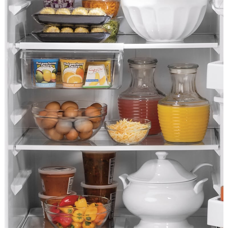 GE 28 in. 17.5 cu. ft. Top Freezer Refrigerator - Fingerprint Free Stainless Steel, Fingerprint Resistant Stainless, hires
