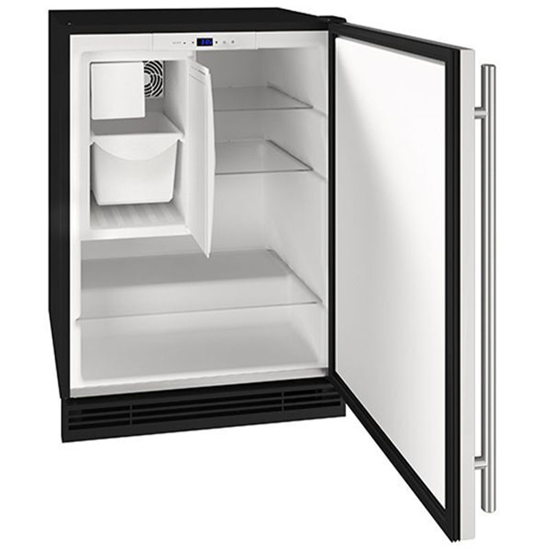 U-Line 1 Class 24 in. Built-In Undercounter Ice Maker with 8 lb. Ice Storage, Auto-Defrost & Digital Control - Stainless Steel, , hires