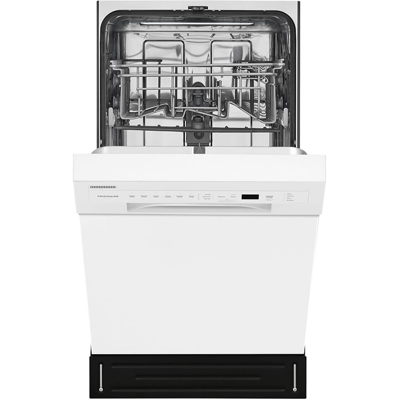 Frigidaire 18 in. Front Control Dishwasher with 52 dBa Sound Level & Pocket - White, White, hires