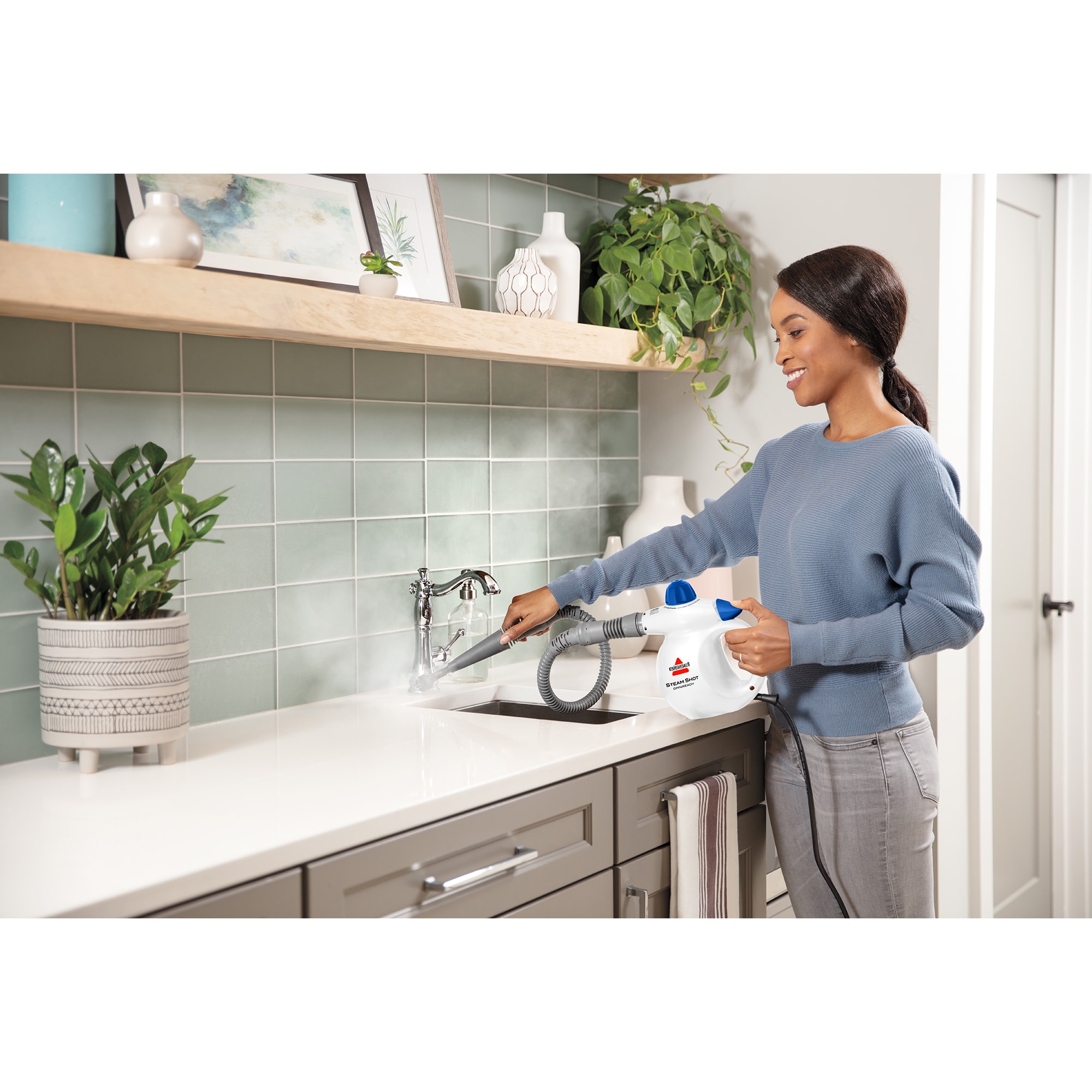 Bissell Steam Shot Deluxe Handheld Steam Cleaner - Comes with Nine Tools, , hires