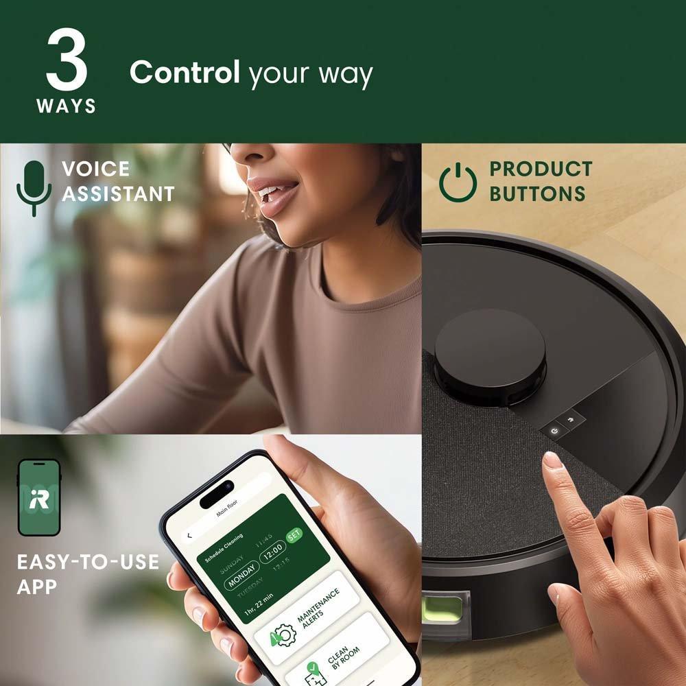 iRobot Roomba 105 Wi-Fi Connected Auto-Empty Robotic Vacuum with Voice Control & Cleaning Station, , hires