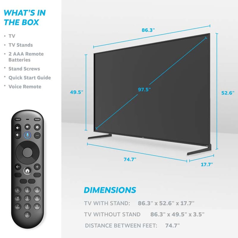 Element - 98" Class 500 Series LED 4K UHD Smart XUMO TV, , hires