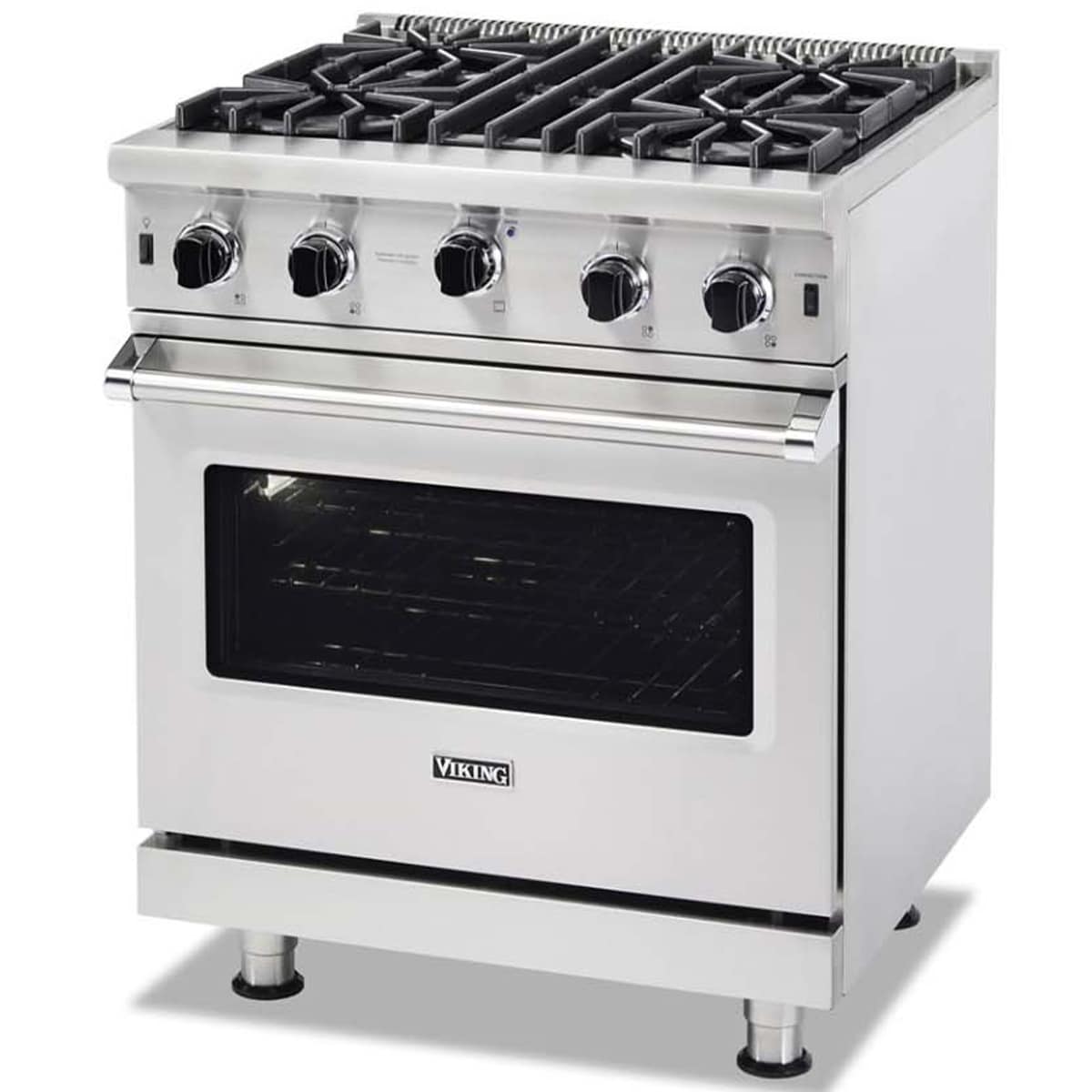 Viking 5 Series 30 in. 4 cu. ft. Standard Convection Gas Range with Open Burners - Stainless Steel, , hires