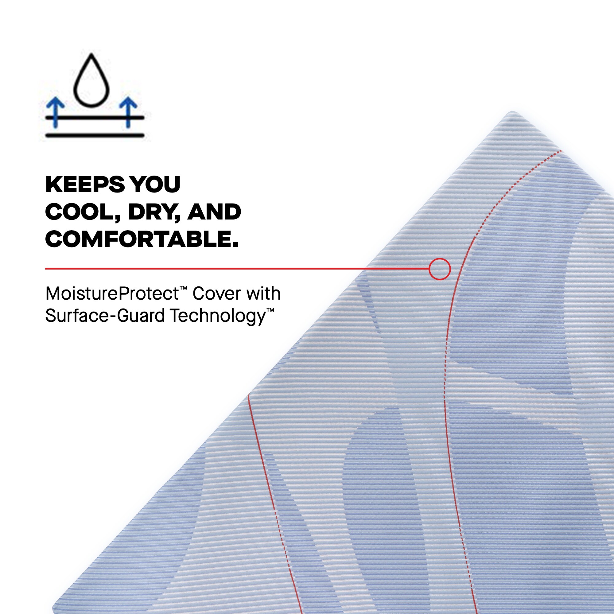 Sealy Plainfield Posturepedic Plus Medium Hybrid King Size Mattress, , hires