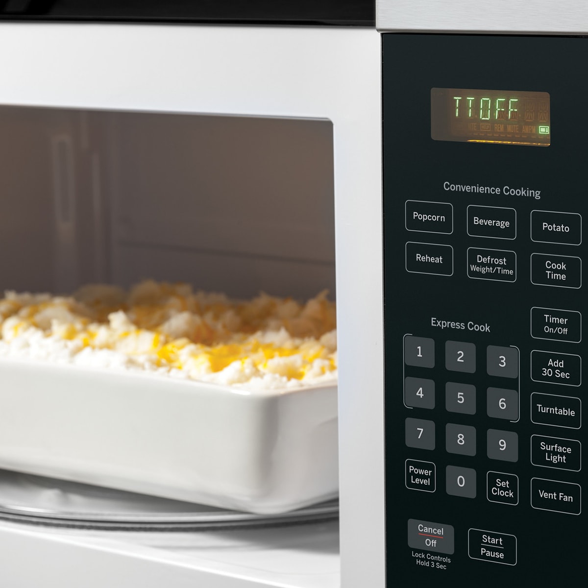 GE 30 in. 1.6 cu. ft. 1000W Over-the-Range Microwave with 300 CFM - Stainless Steel, Stainless Steel, hires