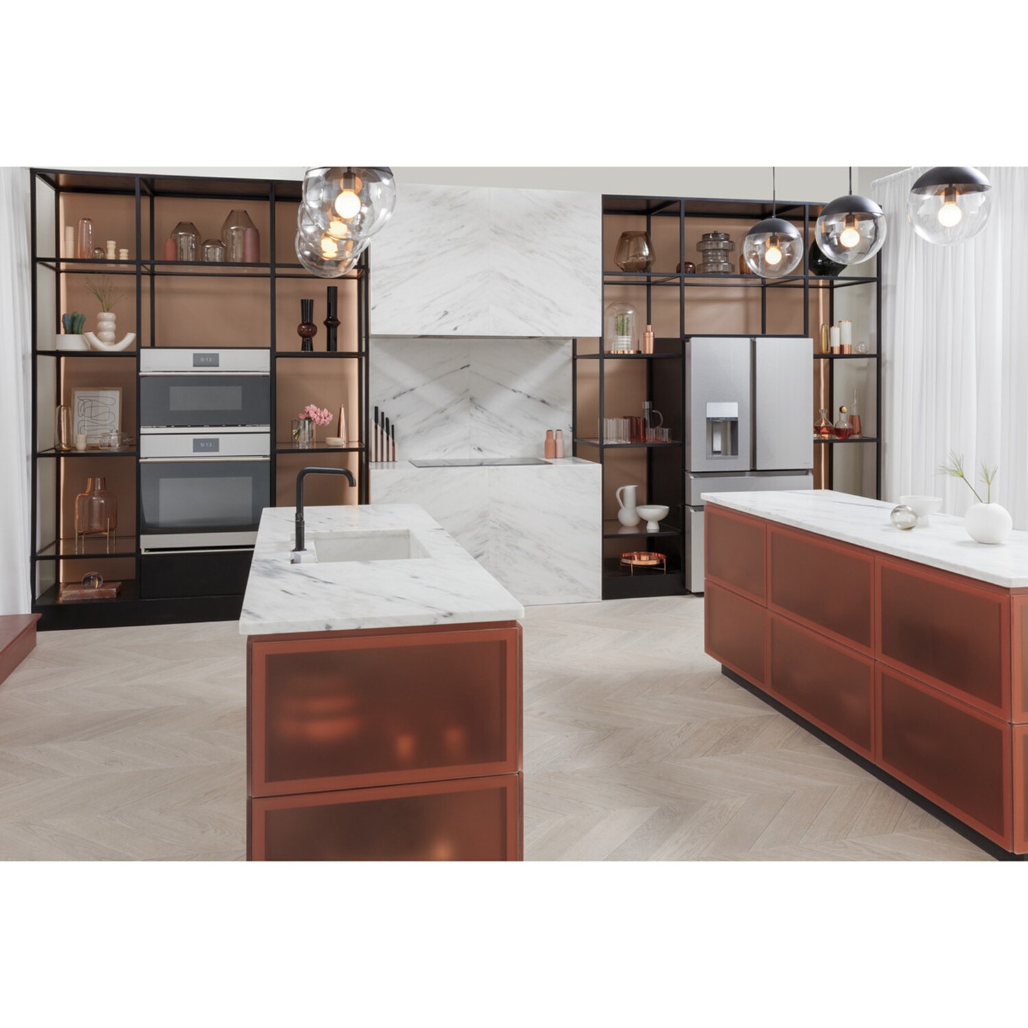 Cafe 30 in. 5 cu. ft. Smart Electric Single Wall Oven with True European Convection - Platinum Glass, Platinum Glass, hires