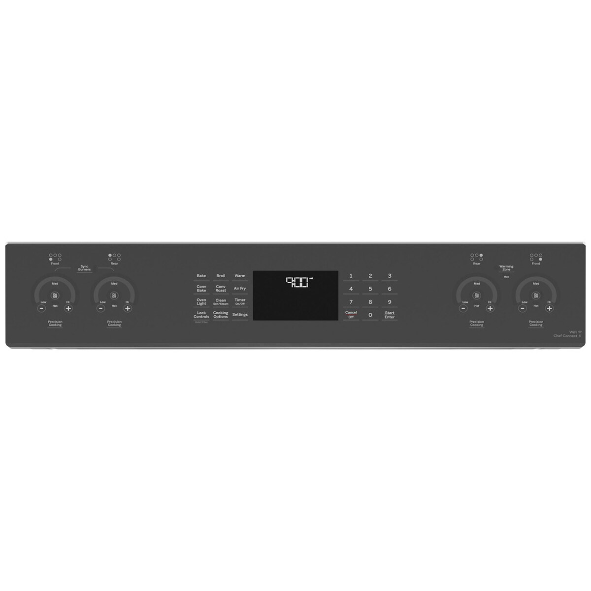 GE Profile 30 in. 5.3 cu. ft. Smart Air Fry True European Convection Slide-In Electric Range with 5 Induction Burners - Stainless Steel, Stainless Steel, hires