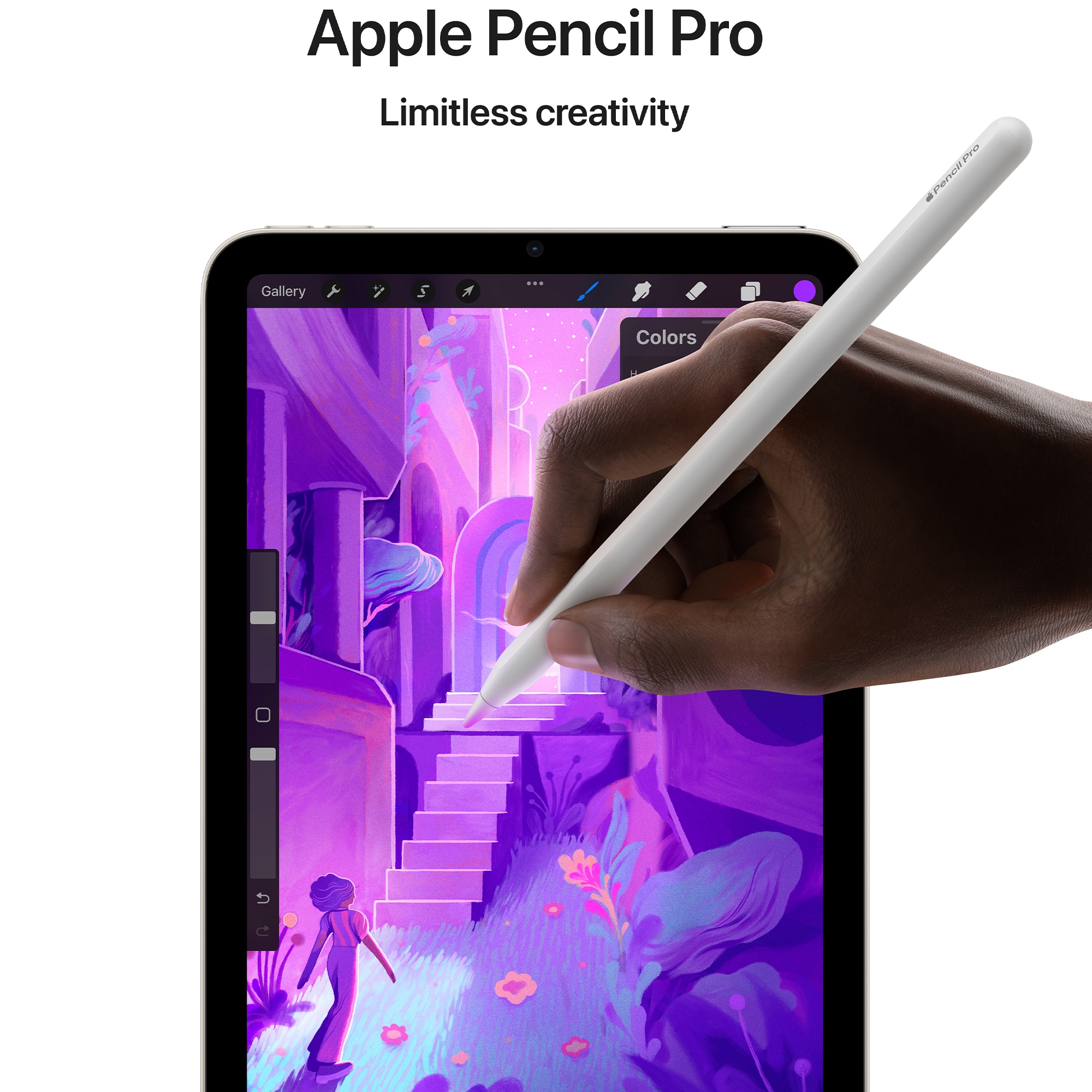 Apple - iPad mini (A17 Pro chip) - Built for Apple Intelligence - Wi-Fi 256GB - Starlight, Starlight, hires