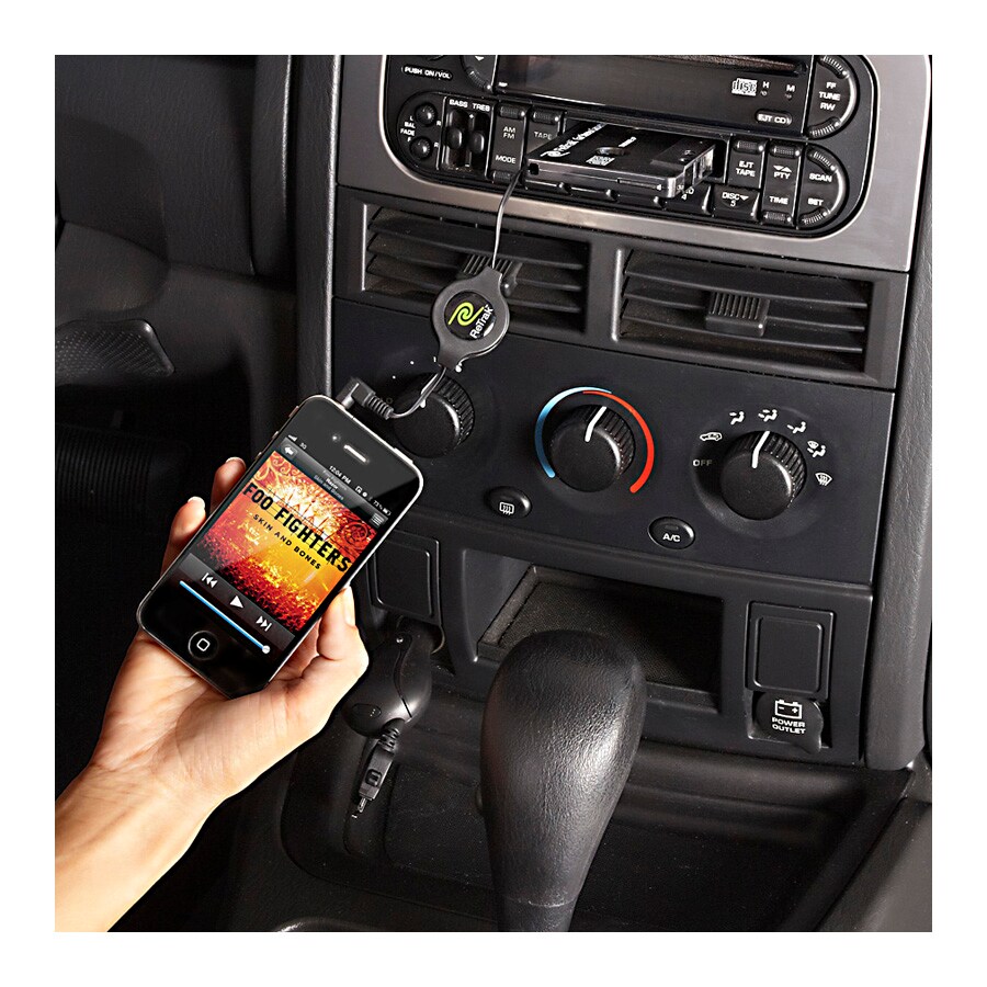 Emerge Technologies Retractable Car Stereo Cassette Adapter for iPod/MP3, , hires