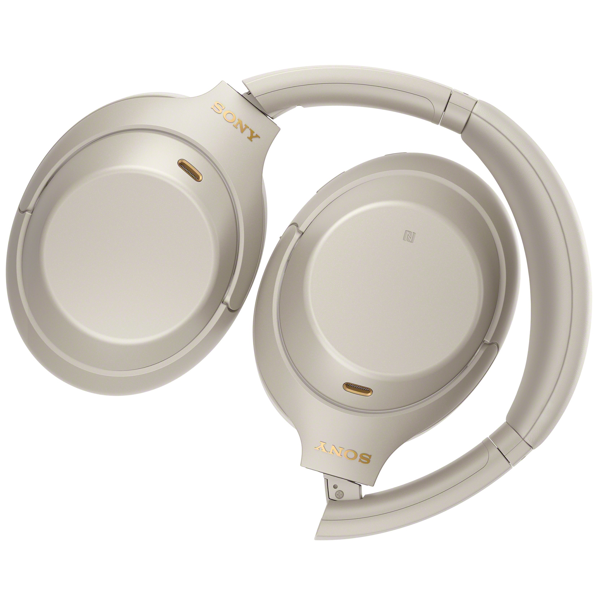 Sony - WH-1000XM4 Wireless Noise-Cancelling Over-the-Ear Headphones - Silver, , hires