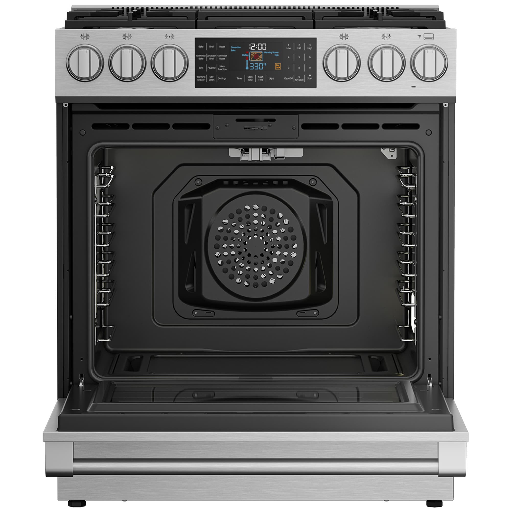 Beko 30 in. 6.7 cu. ft. Air Fry Convection Oven SlideIn Gas Range with