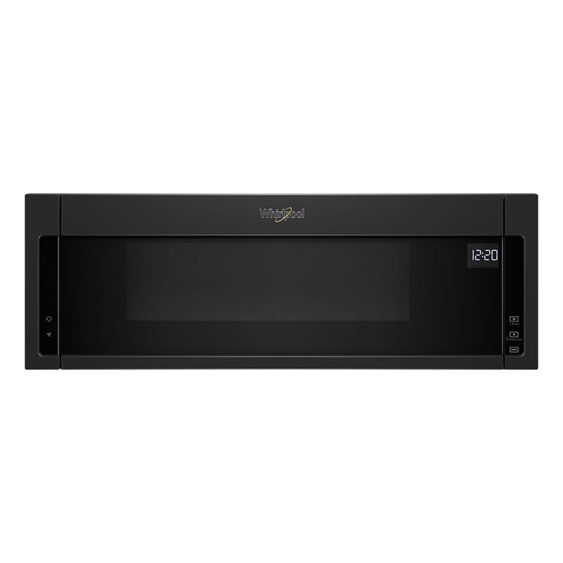 Whirlpool 30 in. 1.1 cu. ft. 1000W Low Profile Over-the-Range Microwave with 400 CFM - Black, Black, hires
