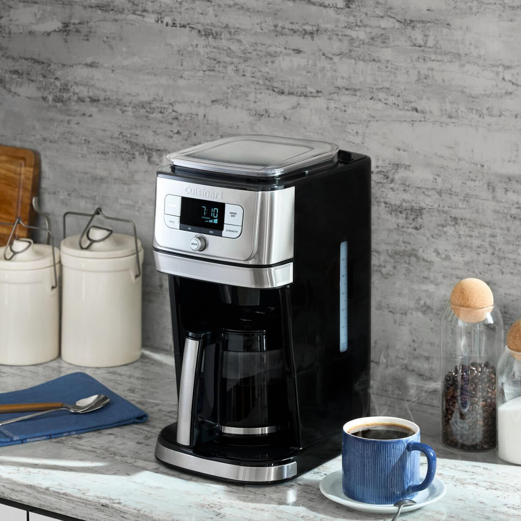Cuisinart Burr Grind & Brew 12 Cup Coffee Maker - Black Stainless, , hires