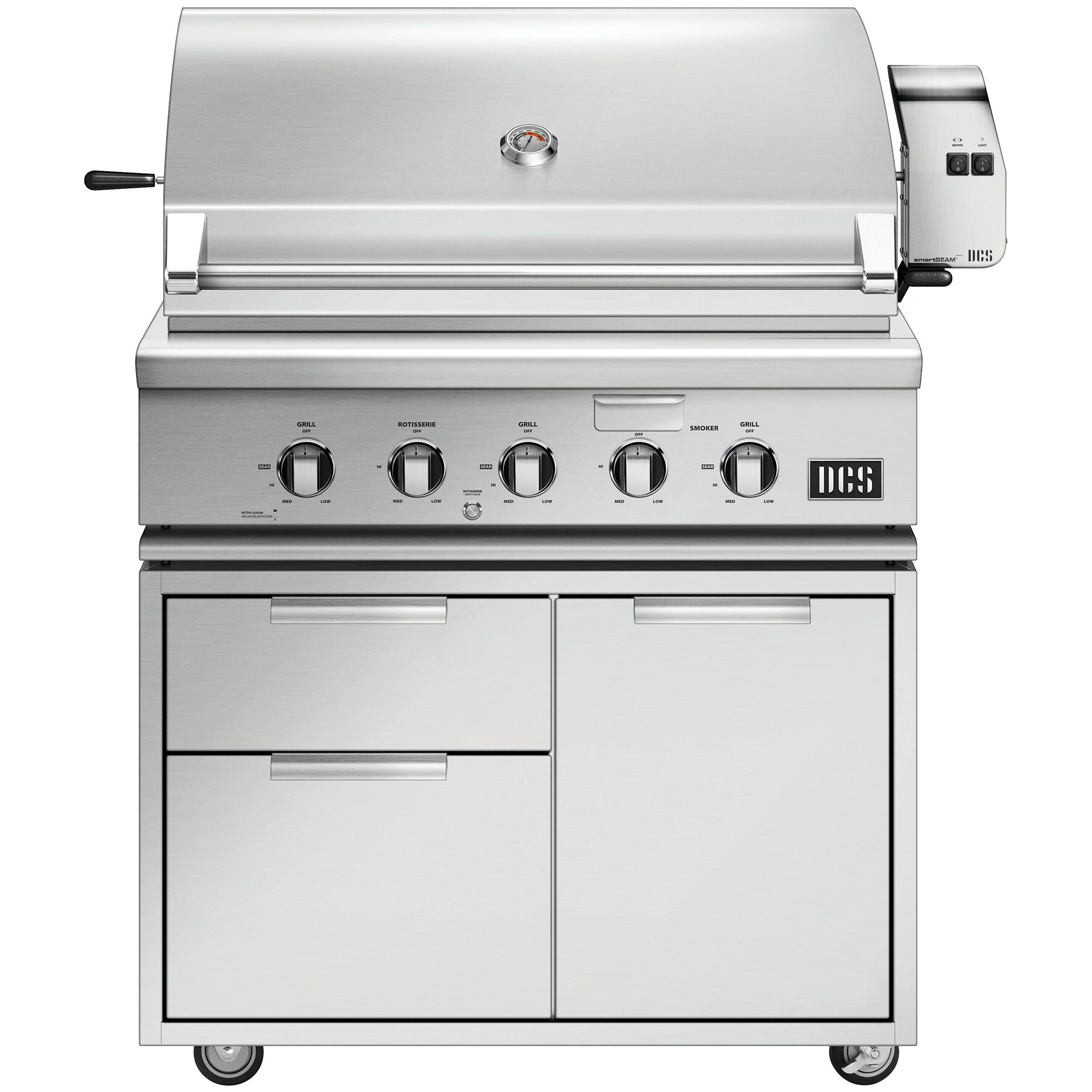 DCS 36" Stainless Steel Grill Cart with Storage, , hires