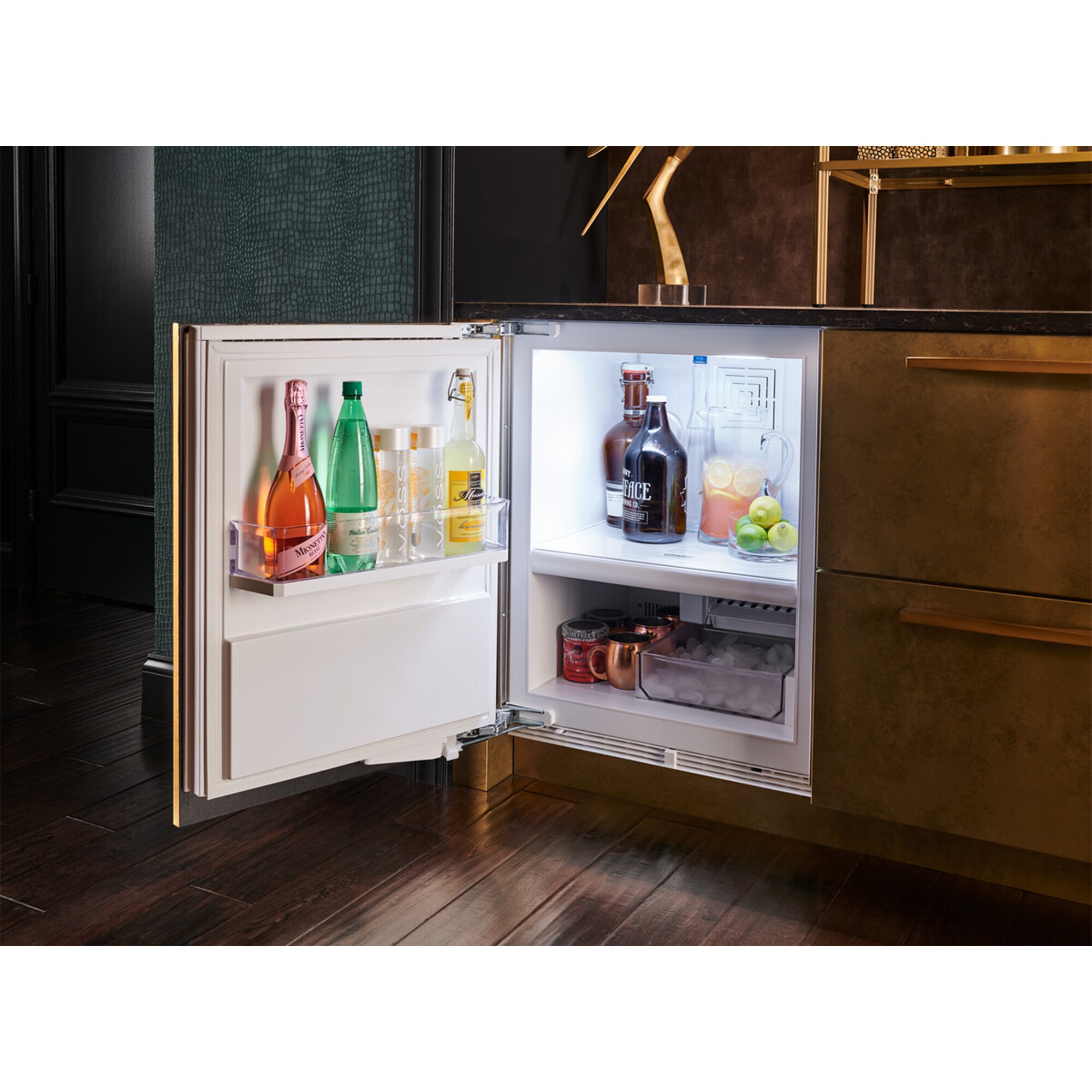Sub-Zero Designer Series 24 in. Built-In 4.7 cu. ft. Left- Hinged Smart Undercounter Refrigerator - Custom Panel Ready, , hires