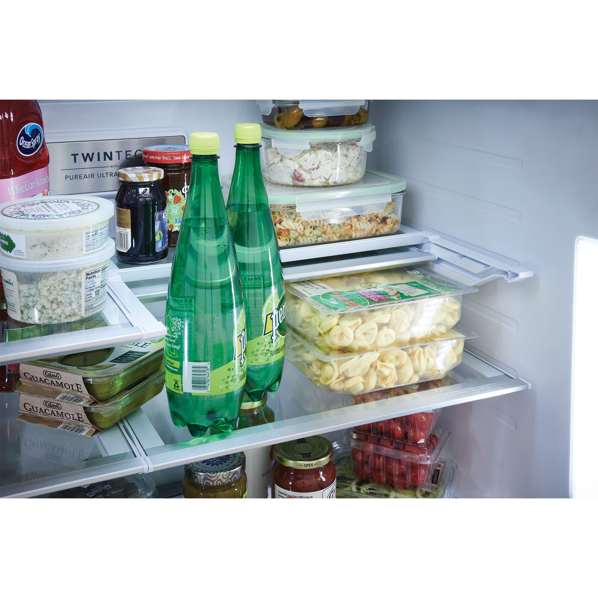 Frigidaire Gallery 36 in. 21.5 cu. ft. Counter Depth 4-Door French Door Refrigerator with External Ice & Water Dispenser and Custom-Flex Temp Drawer - Stainless Steel, Stainless Steel, hires