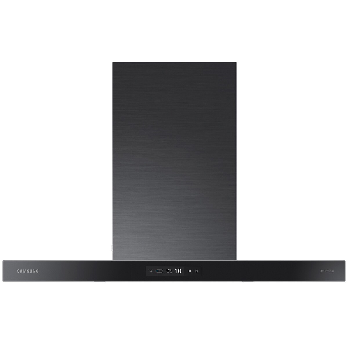 Samsung 36 in. Smart Convertible Chimney Style Range Hood with 630 CFM, 4 Fan Speeds & 1 LED Light - Deep Charcoal, Deep Charcoal, hires