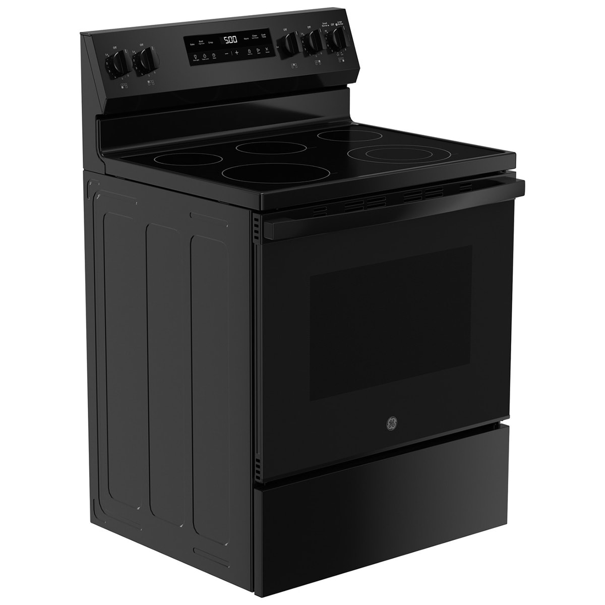 GE 500 Series 30 in. 5.3 cu. ft. Electric Range with Radiant Burners - Black, Black, hires