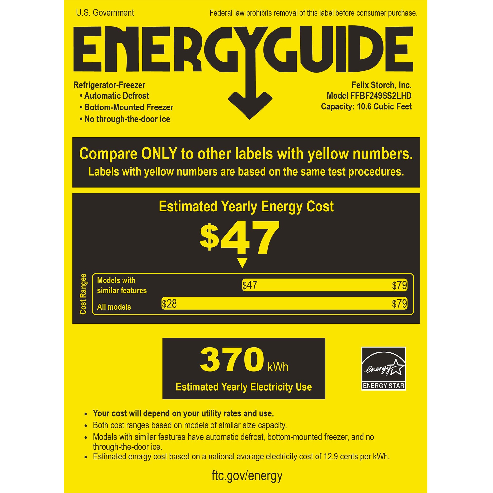 Summit 24 in. 10.6 cu. ft. Counter Depth Left-Hinged Bottom Freezer Refrigerator - Stainless Steel, , hires