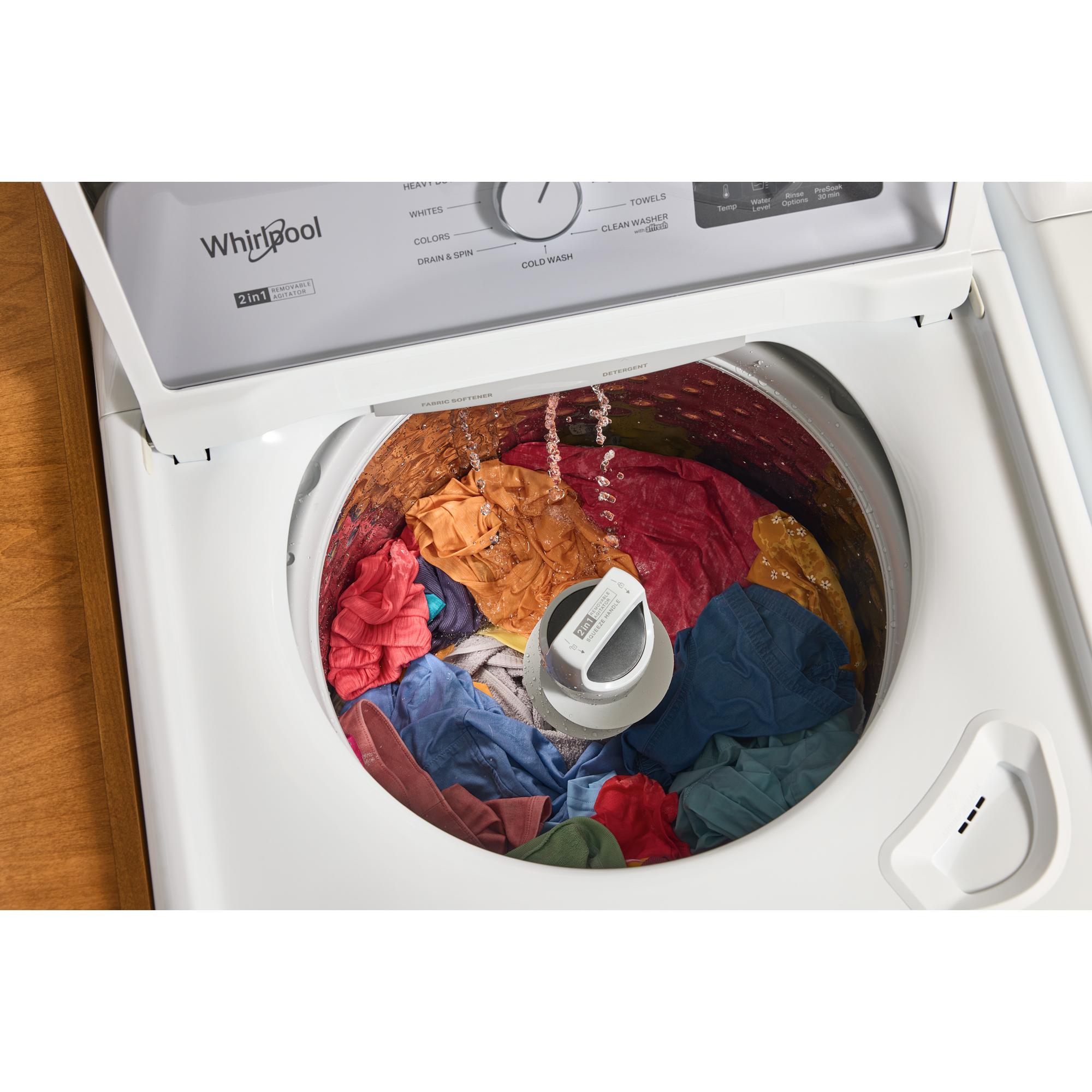 Whirlpool 27 in. 4.1 cu. ft. Top Load Washer with Sanitize with Oxi - White, , hires