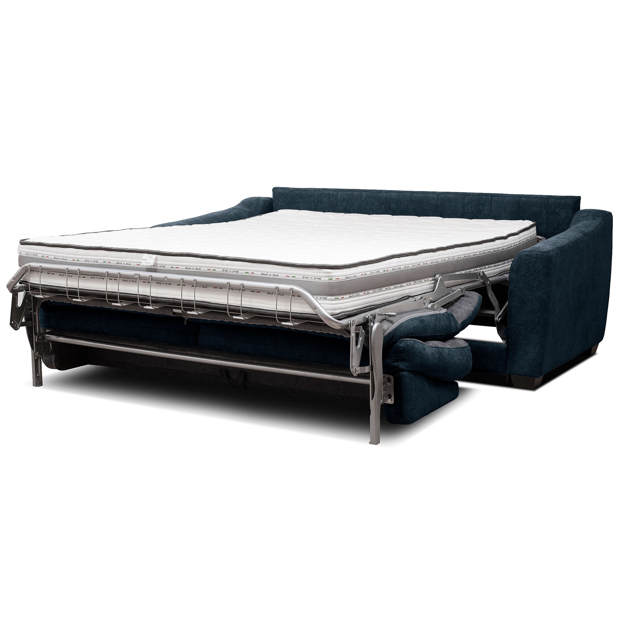 Stearns & Foster Vito Queen Sofa Bed - Charleston Ocean Blue, , hires