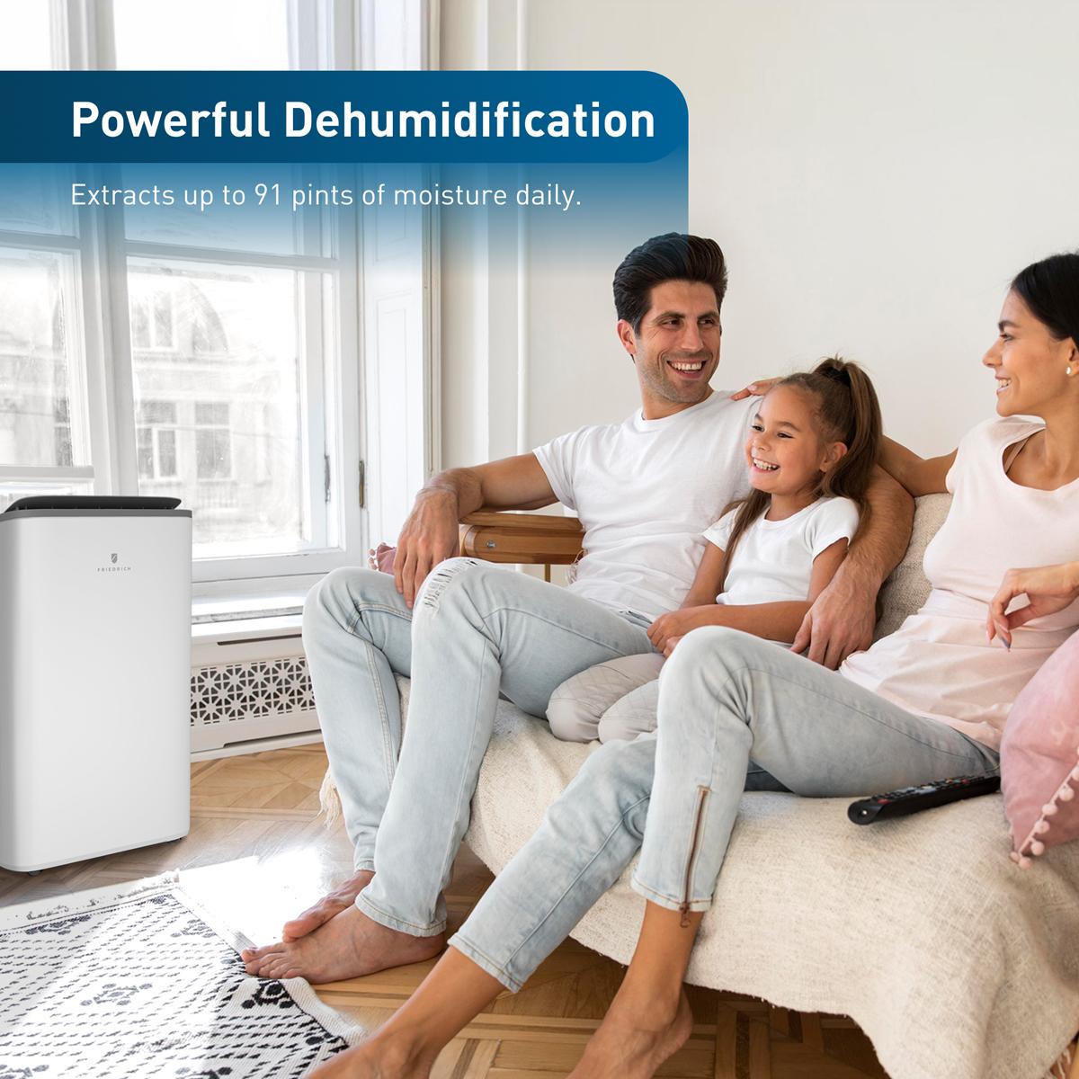 Friedrich ZoneAire Premier Series Dual-Hose 14,000 BTU 115V Smart Portable Air Conditioner with Heat Pump, 3 Fan Speeds, Remote Control - White, , hires