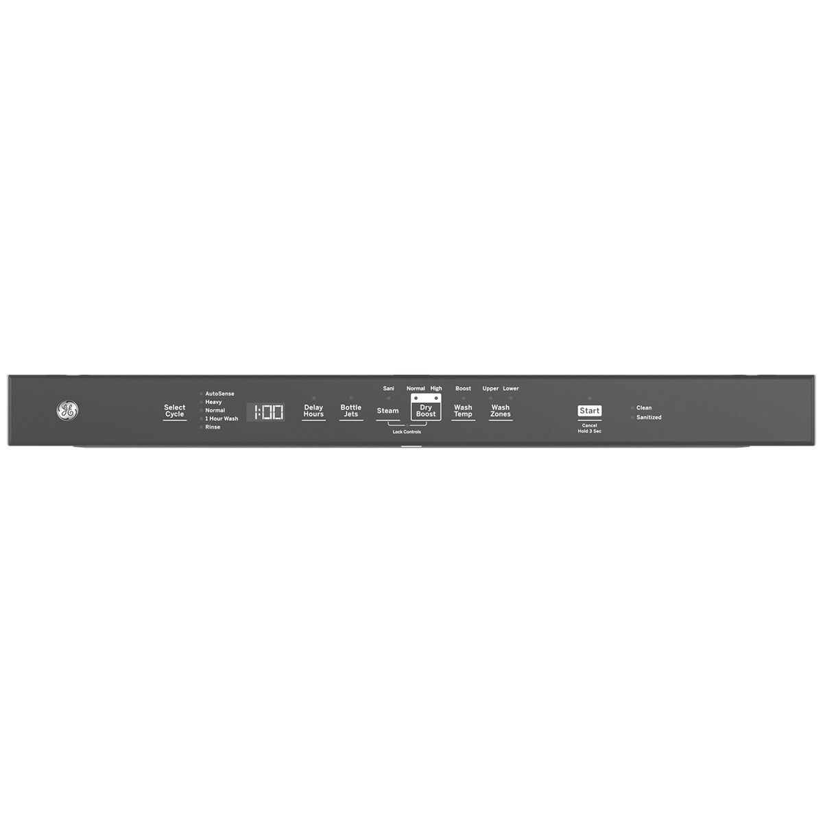GE 24 in. Top Control Flush-Mount Dishwasher with 47 dBa Sound Level, 3rd-Rack & Dry Boost - Fingerprint Resistant Stainless, Fingerprint Resistant Stainless, hires