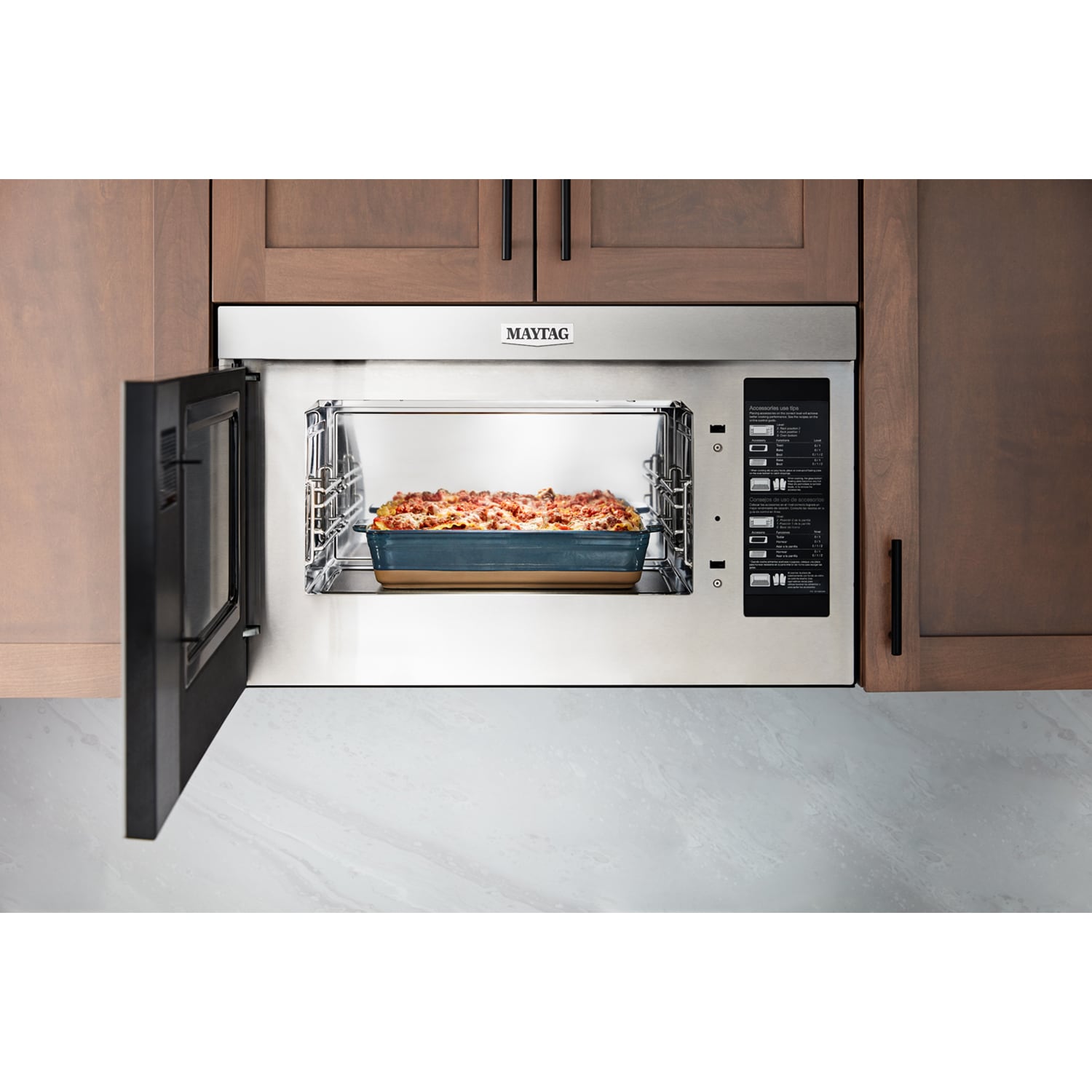 Maytag 30 in. 1.1 cu. ft. 950W Smart Over-the-Range Microwave with 400 CFM & Sensor Cooking - Stainless Steel, , hires