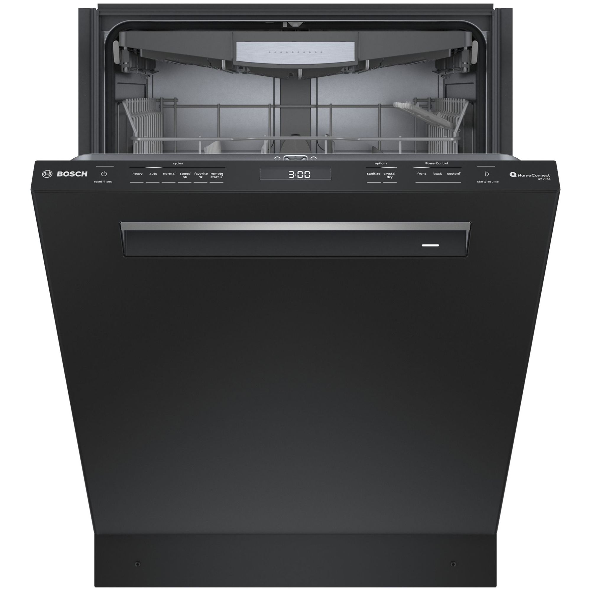 Bosch 800 Series 24 in. Smart BuiltIn Dishwasher with Top Control, 42 dBA Sound Level, 16 Place