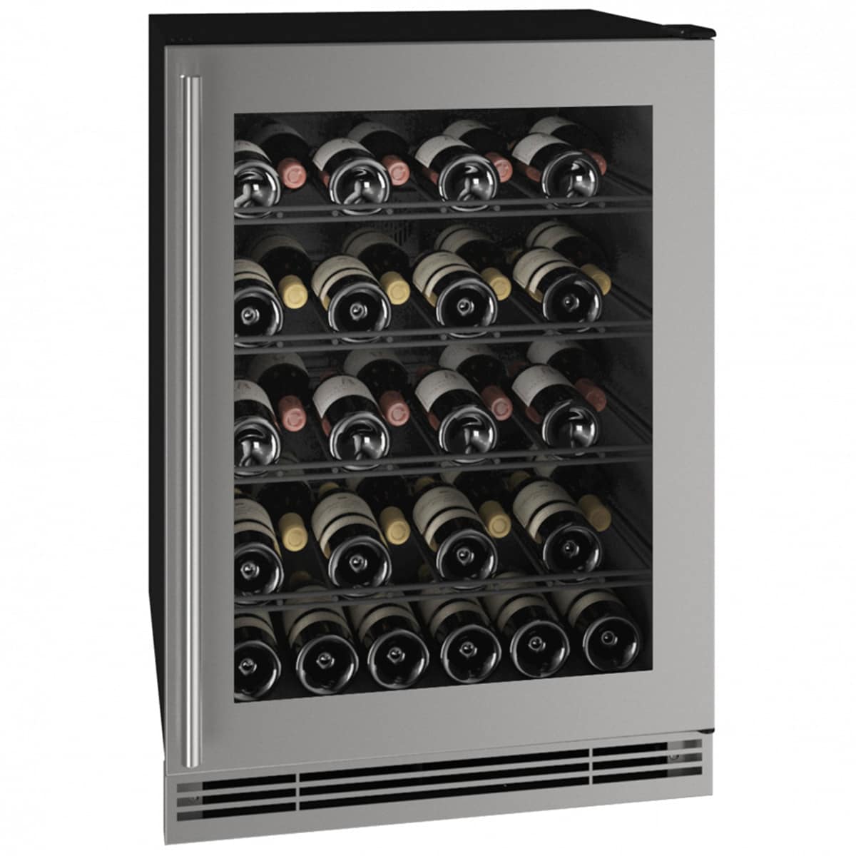 U-Line 1 Class 24 in. Undercounter Wine Cooler with Metal Racks, Single Temperature Zone & 38 Bottle Capacity - Stainless Steel, , hires