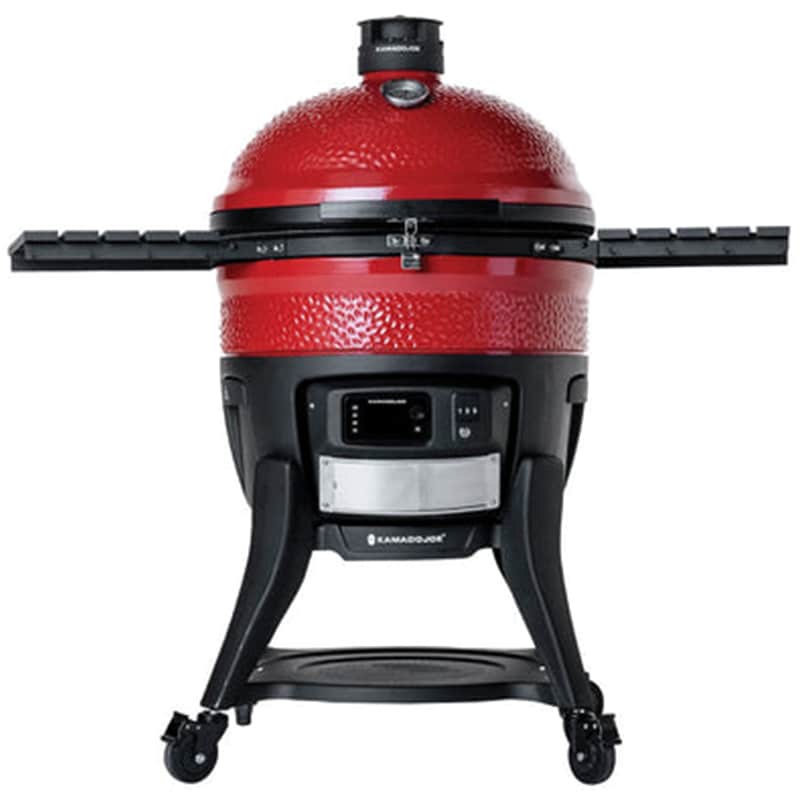 Kamado Joe Big Joe Konnected Joe Charcoal Grill & Smoker with Push-Button Ignition System - Red, , hires