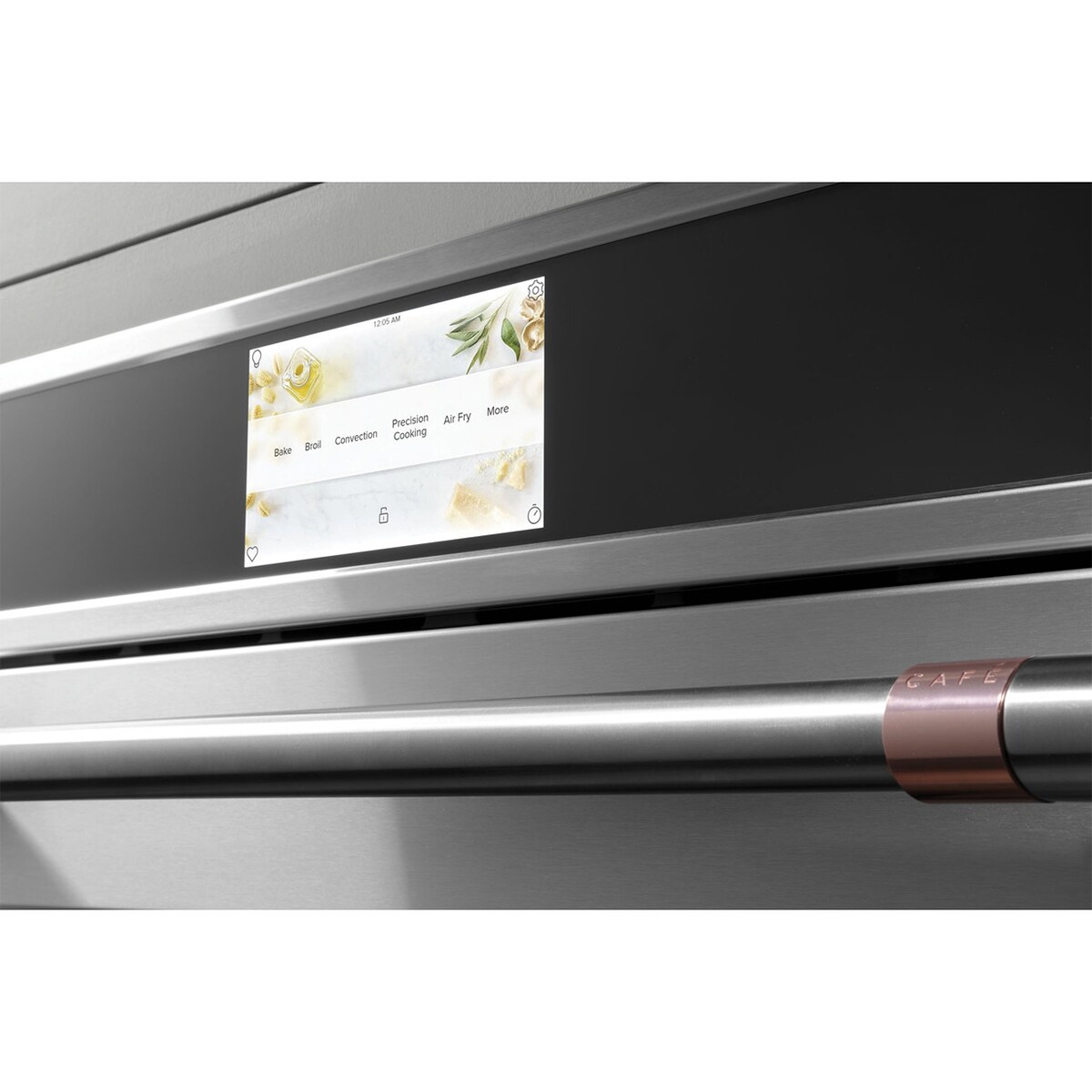 Cafe 30 in. 1.7 cu. ft. Smart Speed/ Steam Electric Single Wall Oven with True European Convection - Stainless Steel, Stainless Steel, hires